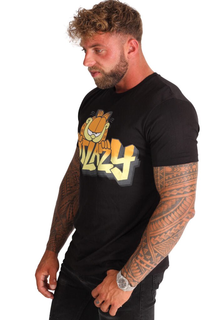 The Not Lazy Garfield Slimfit T - Herenkleding Vibes Fashion