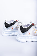 'White Gold' Herensneakers met Gouden Accenten en Witte Comfortabele Zool - Herenkleding Vibes Fashion (6840026464339)