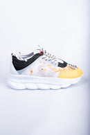 'White Gold' Herensneakers met Gouden Accenten en Witte Comfortabele Zool - Herenkleding Vibes Fashion (6840026464339)