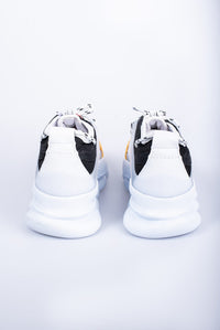 'White Gold' Herensneakers met Gouden Accenten en Witte Comfortabele Zool - Herenkleding Vibes Fashion (6840026464339)