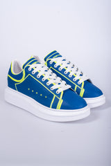 'Dutchvibes' Sneakers voor Heren - Striped met Zachte Witte Zool - Herenkleding Vibes Fashion (6850676654163)