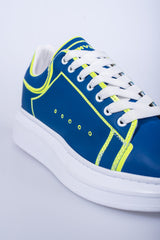 'Dutchvibes' Sneakers voor Heren - Striped met Zachte Witte Zool - Herenkleding Vibes Fashion (6850676654163)