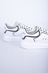 'Dutchvibes' Sneakers voor Heren - Striped met Zachte Witte Zool - Herenkleding Vibes Fashion (6850676654163)