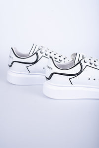 'Dutchvibes' Sneakers voor Heren - Striped met Zachte Witte Zool - Herenkleding Vibes Fashion (6850676654163)