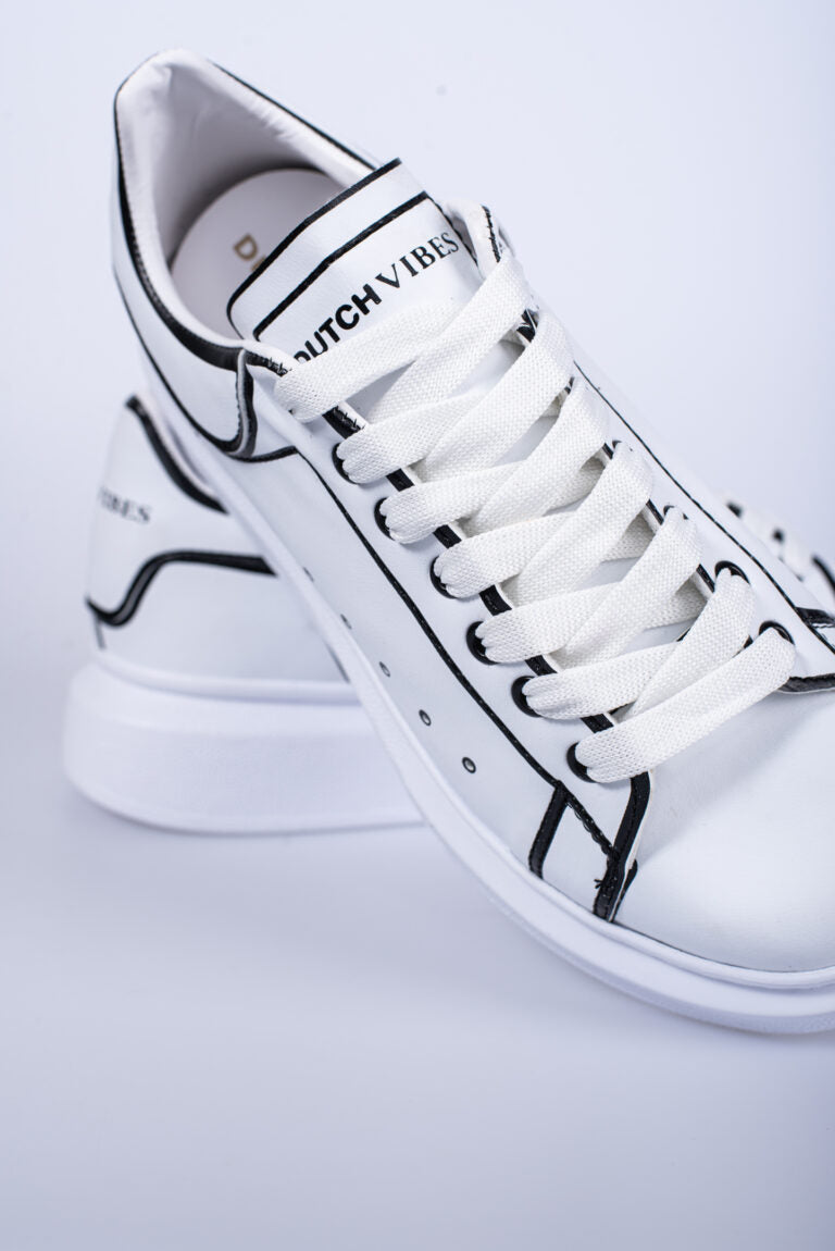 'Dutchvibes' Sneakers voor Heren - Striped met Zachte Witte Zool - Herenkleding Vibes Fashion