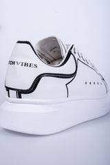 'Dutchvibes' Sneakers voor Heren - Striped met Zachte Witte Zool - Herenkleding Vibes Fashion (6850676654163)