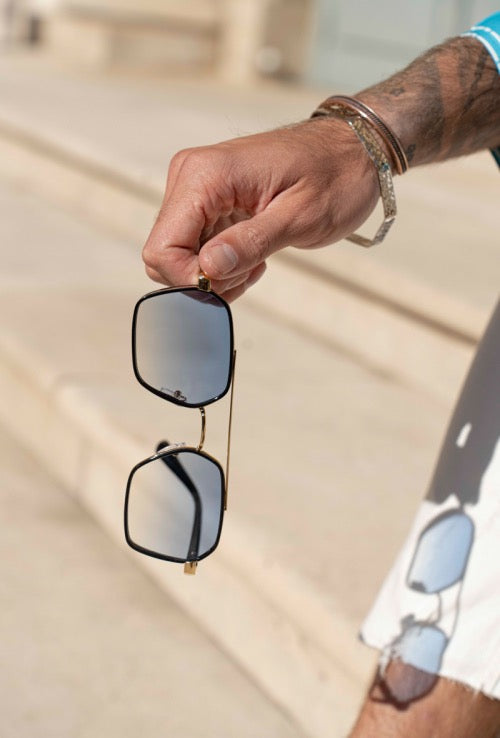 Zonnebril 'Bariloche' Sunglasses Getinte Glazen En Transparant - Herenkleding Vibes Fashion