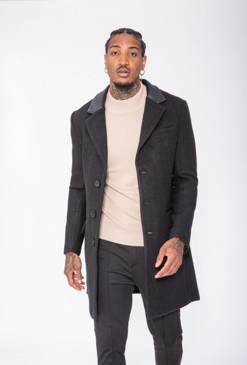 The Smooth Leather Trenchcoat - Herenkleding Vibes Fashion