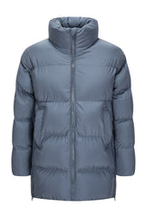 Jas heren 'the Helsinki' puffer jacket half lang met hoge kraag - Herenkleding Vibes Fashion (6870732603475)