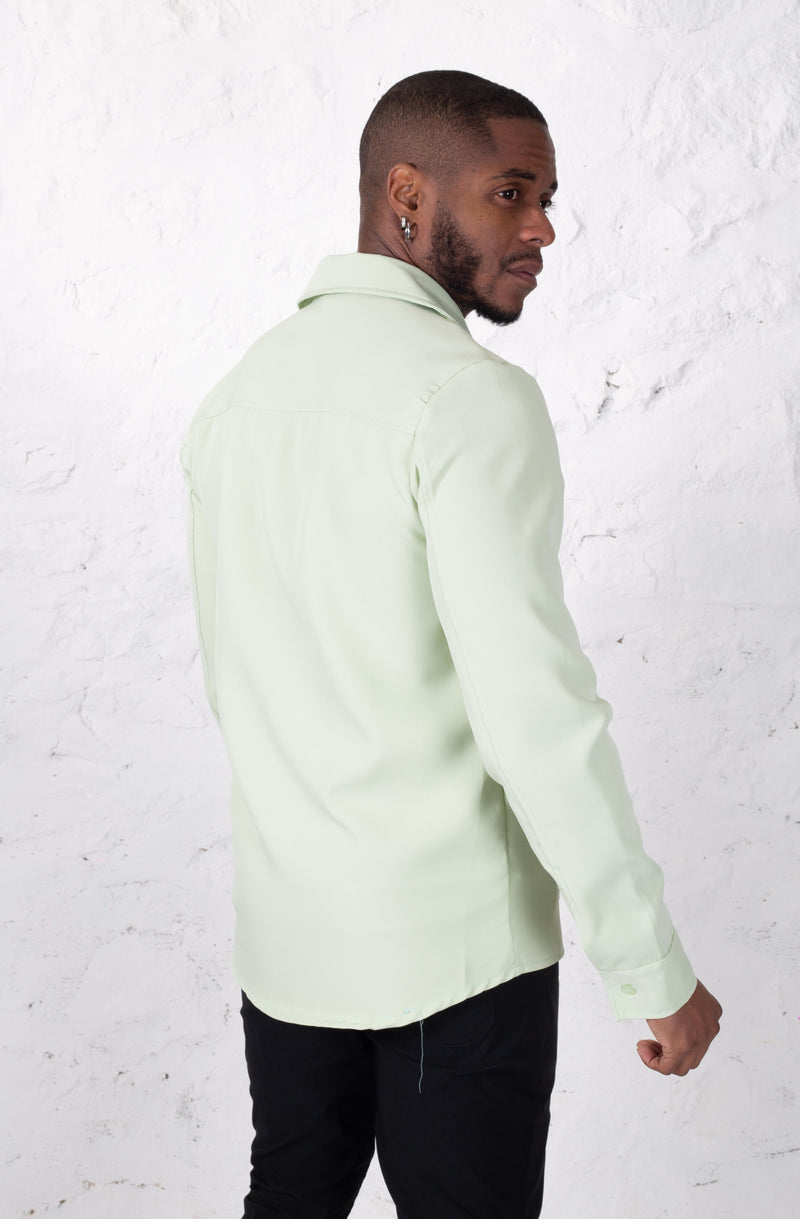 Overhemd heren ´San Luis´ met elegante fitting en borstzak