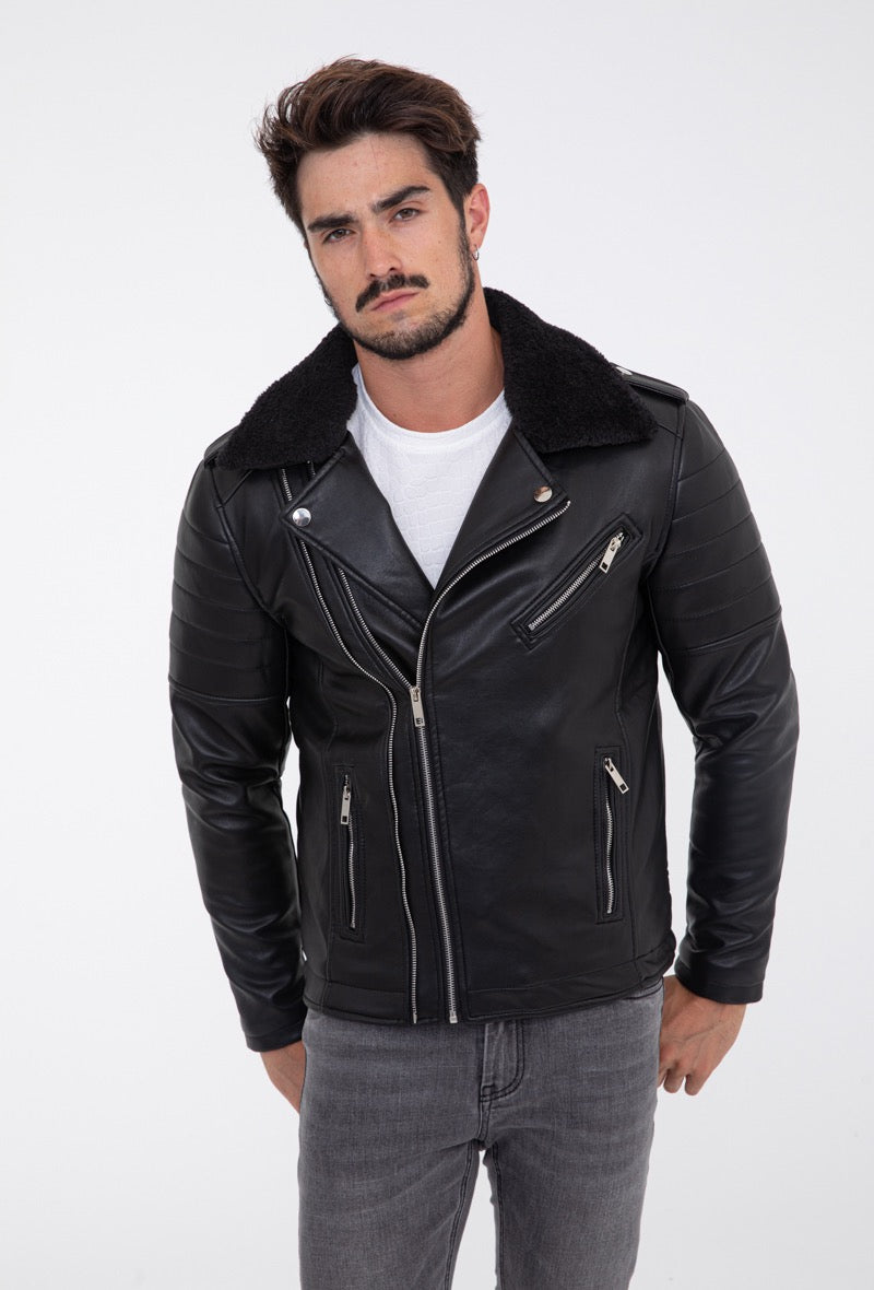 The Nimra Leather Jacket - Leren Jack voor Heren - Herenkleding Vibes Fashion