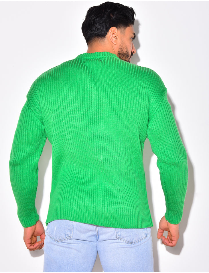 Sweater Trui Basic ´Stockholm´ - Herenkleding Vibes Fashion
