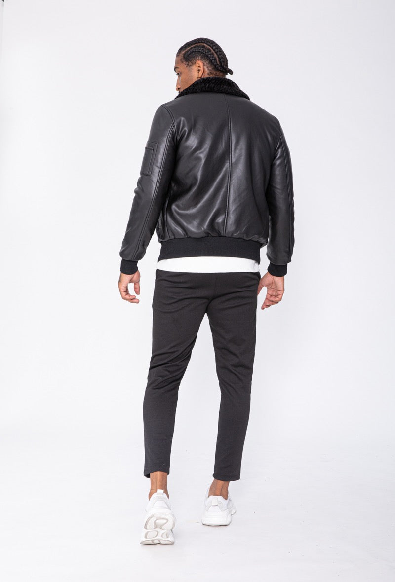 The Momina Leather Jacket - Herenkleding Vibes Fashion