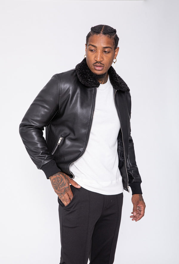 The Momina Leather Jacket - Herenkleding Vibes Fashion