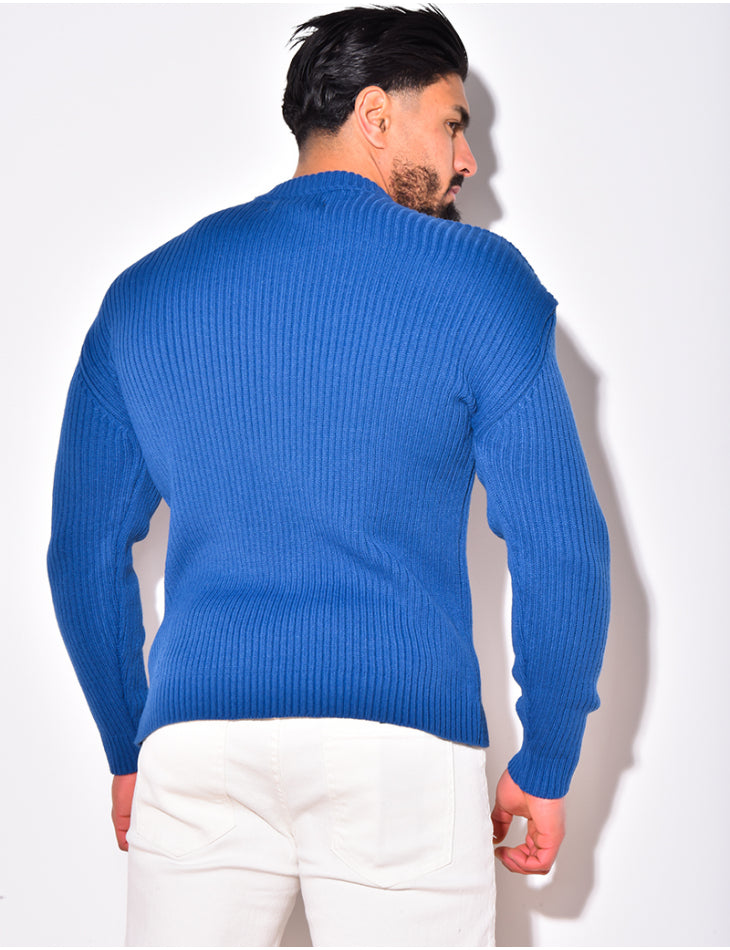 Sweater Trui Basic ´Stockholm´ - Herenkleding Vibes Fashion