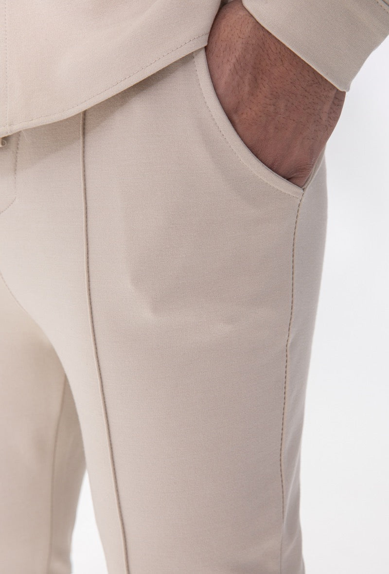 Stretch Slim Fit Streep-Pantalon voor Heren 'The Azva' - Herenkleding Vibes Fashion