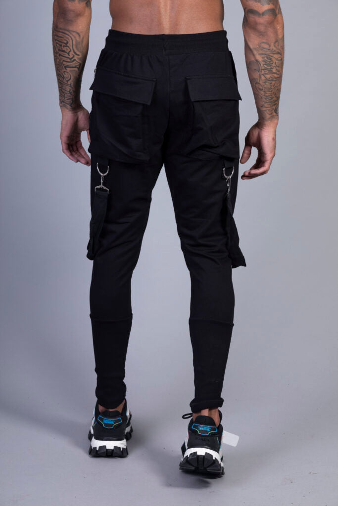 Skinny Fit Cargo Pants Broek 'the Carry' met Vetersluiting - Herenkleding Vibes Fashion