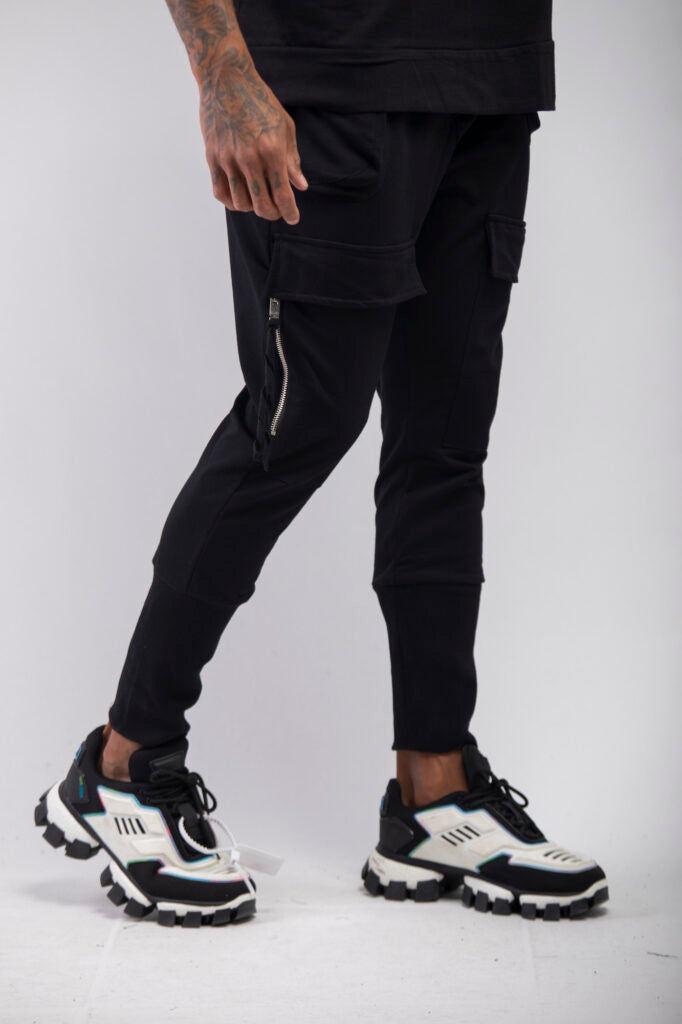 Jogger pants heren 'the Catenza' limited edition met rits op zakken - Herenkleding Vibes Fashion