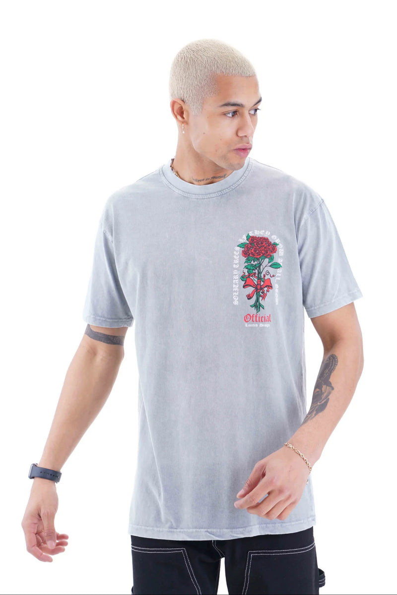 Loose fit t shirt 'Rose Design' oversized shirt