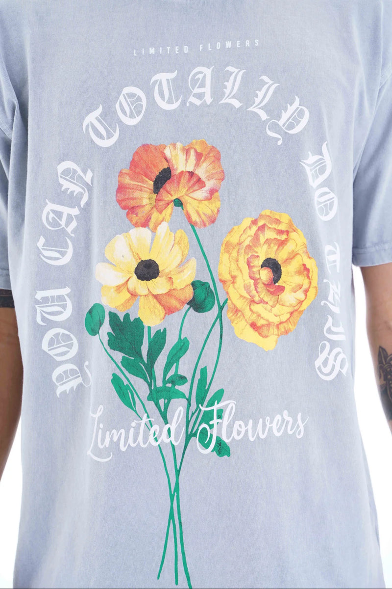 Loose fit t shirt 'Limited Flowers' oversized shirt